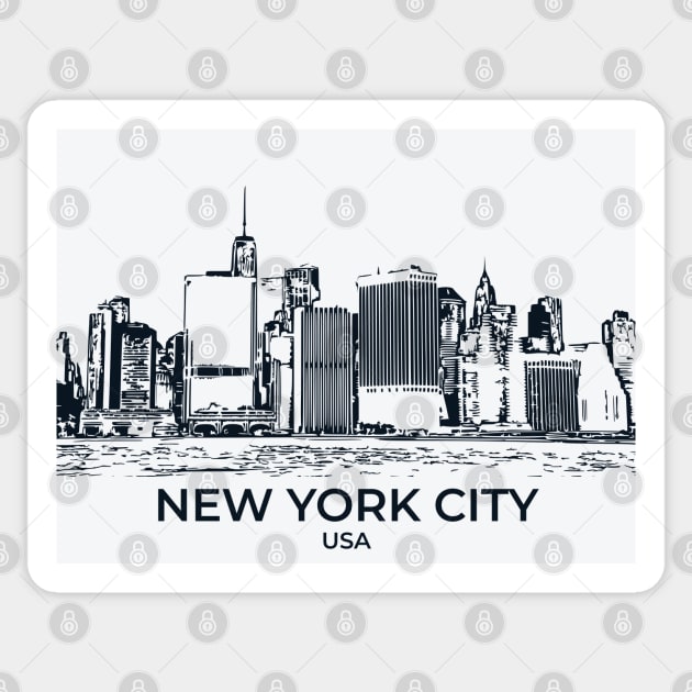 New York City Sticker by Lakeric